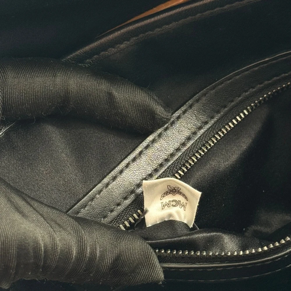 MCM Leather Backpack with Python Print Front Panel - Picture 16 of 16